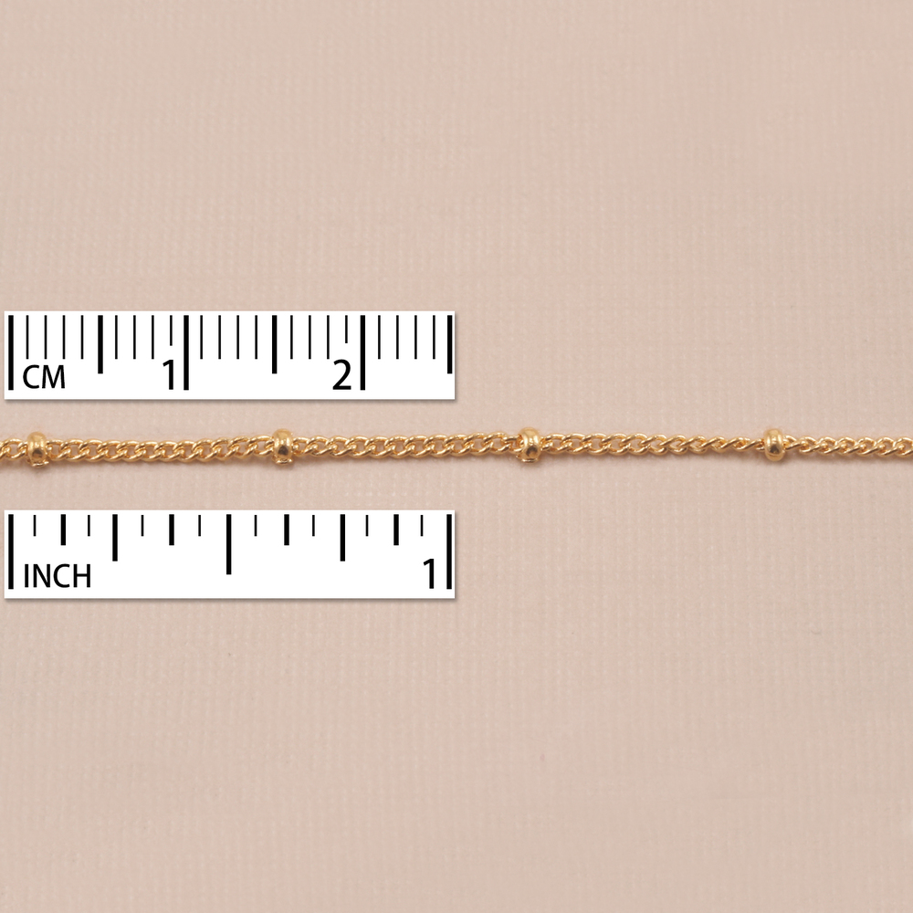 Chain & Clasps Gold Filled Satellite Finished Chain, 16"